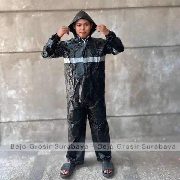 Jas Hujan Rider Beta - Jas Hujan Jaket Celana - JCK BLACK R2